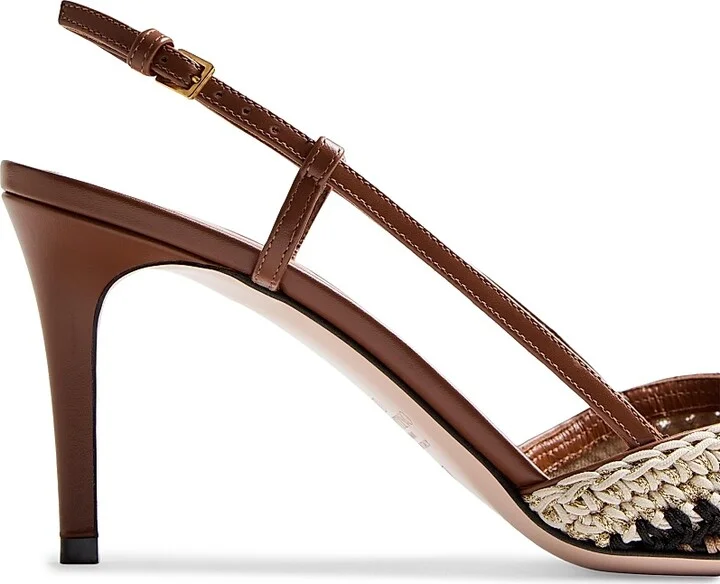 Women's VLogo Signature Slingback Pumps 80MM - Size 7 - Image 6