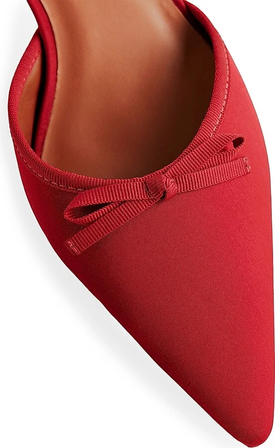 Women's Wade 50MM Satin Kitten Heels - Lipstick Satin - Size 6 - Image 3