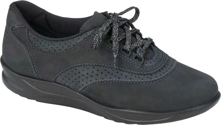 Women's Walk Easy Walking Shoe In Nero Charcoal