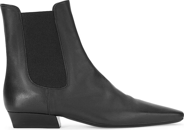 Women's Wally 25MM Leather Chelsea Boots - Black - Size 5