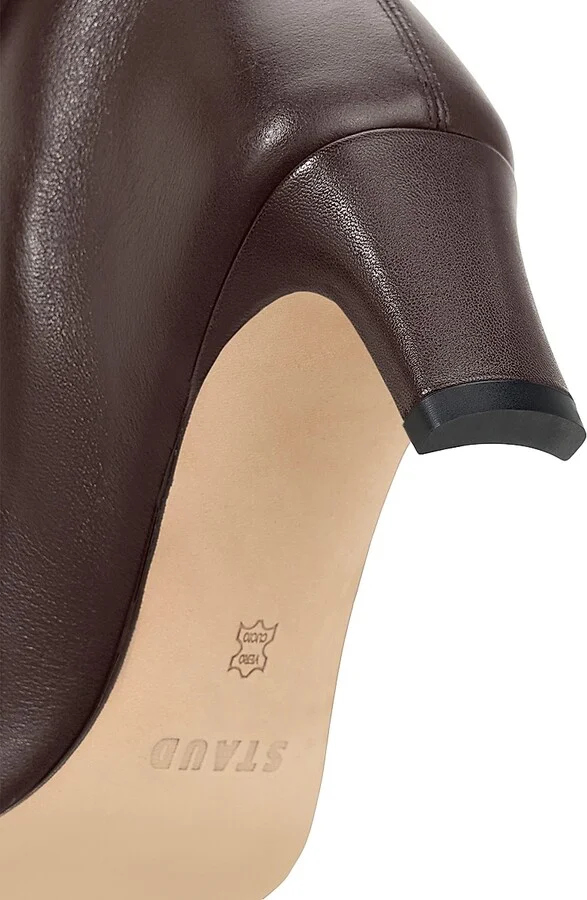 Women's Wally 55MM Leather Over-The-Knee Boots - Espresso - Size 5 - Image 4