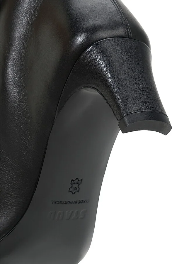 Women's Wally 55MM Over-The-Knee Leather Boots - Black - Size 5 - Image 5