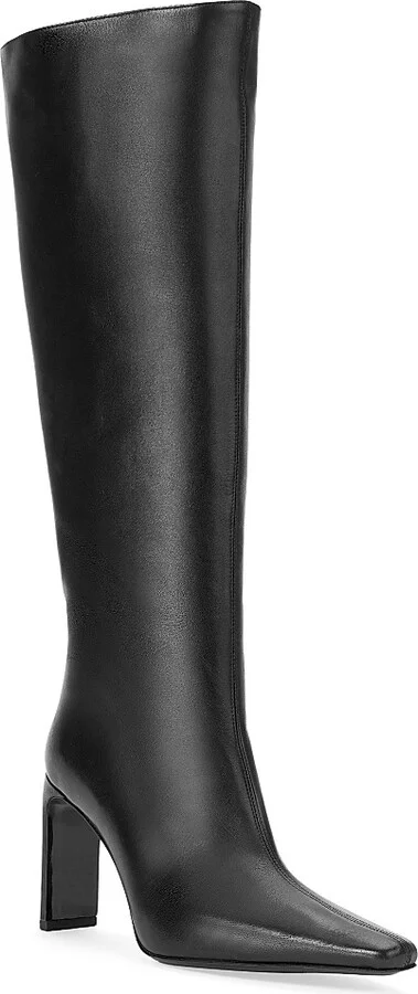 Women's Wally 90MM Leather Boots - Black - Size 6 - Image 2