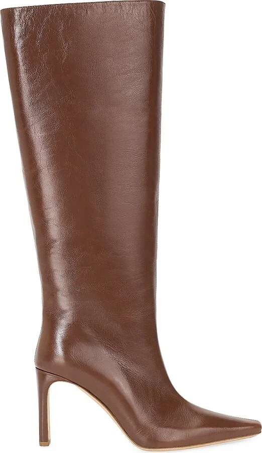 Women's Wally 90MM Leather Boots - Black - Size 6 - Image 10