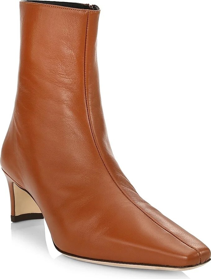 Women's Wally Leather Ankle Boots - Black - Size 5 - Image 2