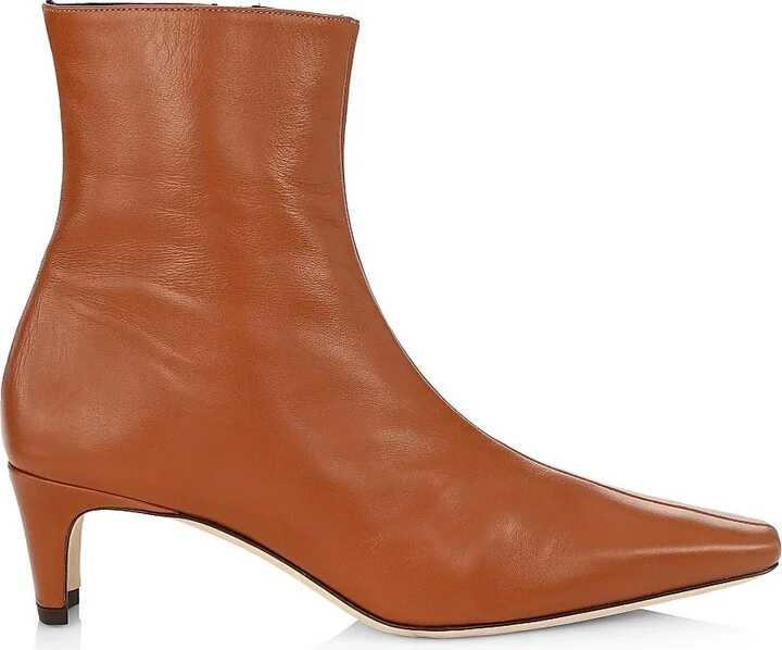 Women's Wally Leather Ankle Boots - Black - Size 5 - Image 7