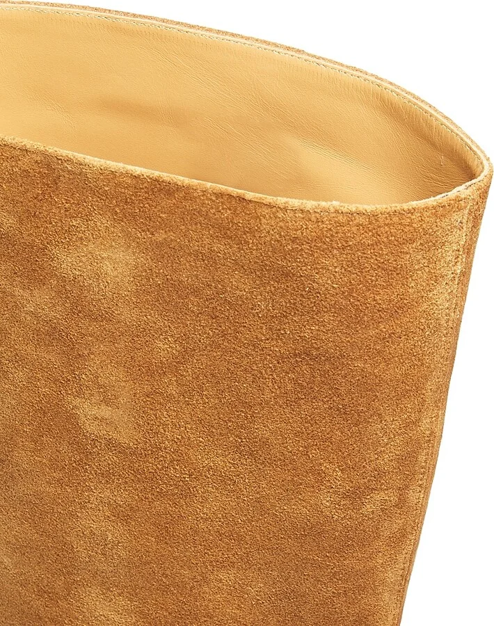 Women's Wally Suede 90MM Heeled Boots - Tan - Size 5 - Image 5