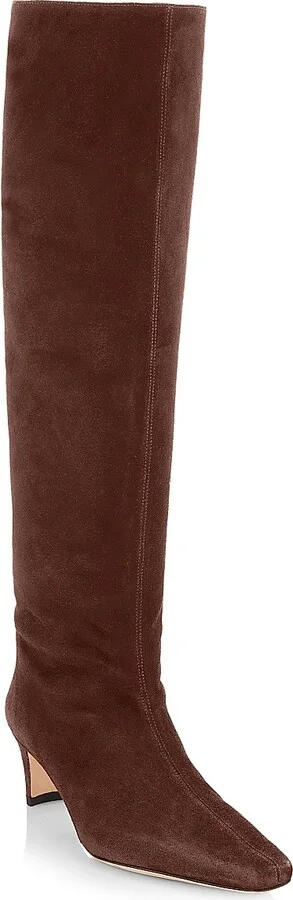 Women's Wally Suede Knee-High Boots - Black - Size 6 - Image 8