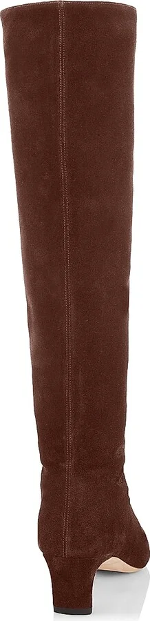 Women's Wally Suede Knee-High Boots - Black - Size 6 - Image 9