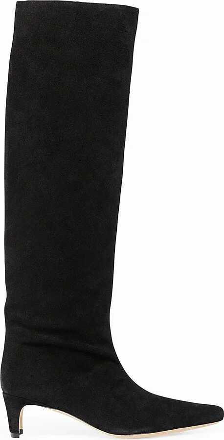 Women's Wally Suede Knee-High Boots - Black - Size 6