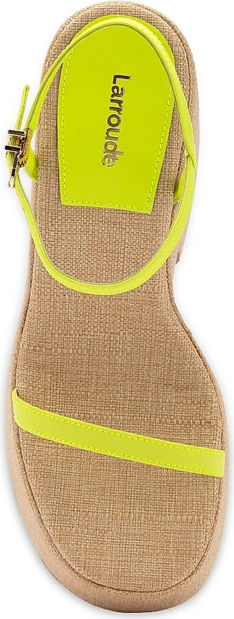 Women's Wanda Satin Platform Sandals - Lemon - Size 8.5 - Image 5