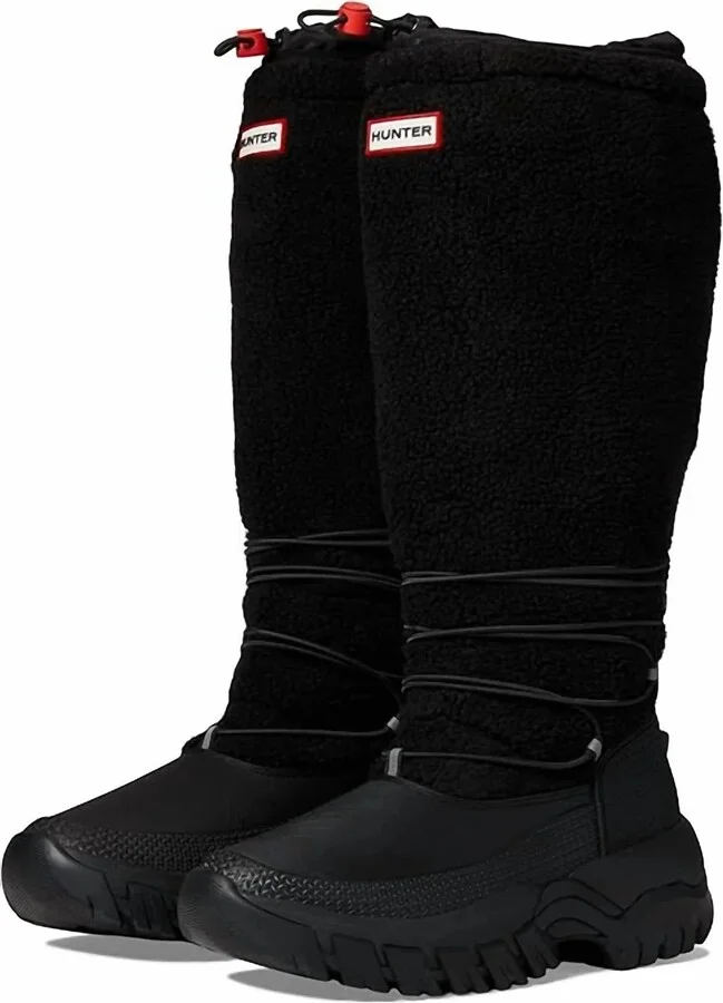 Women's Wanderer Sherpa Snow Boot In Black