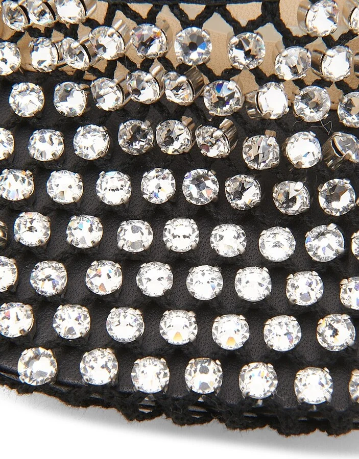 Women's Wardrobe 02 90MM Stretch Sparkle Pump Sandals - Black - Size 7.5 - Image 6