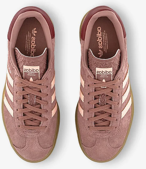 Womens Warm Clay Clear Orange P Gazelle Bold Suede Low-Top Trainers Eur 36 / 3 Uk Women - Image 2