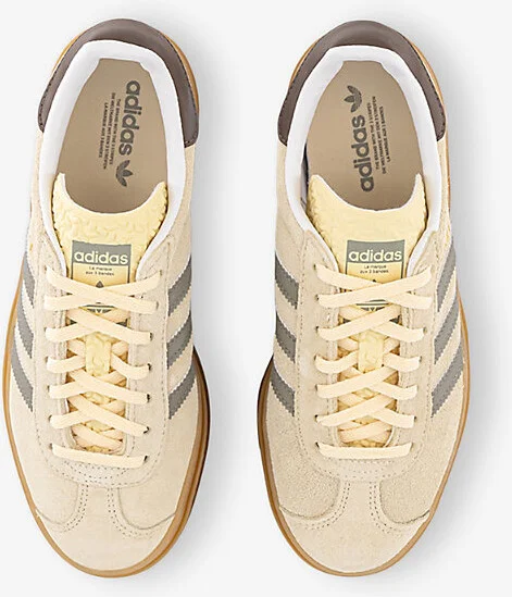 Womens Warm Vanilla Silver Pebb Gazelle Bold Suede Low-Top Trainers Eur 38/5 Uk Women - Image 2