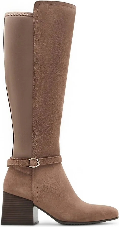 Women's Waterproof Twyla Boot In Taupe Suede