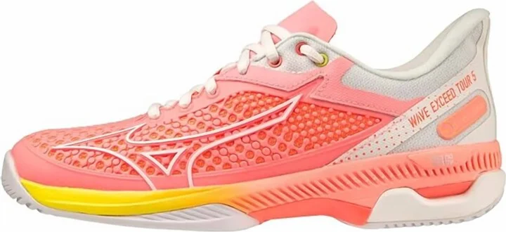 Women's Wave Exceedtour 5 Tennis Shoe In Candy Coral