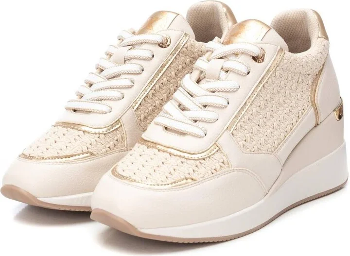 Women's Wedge Braided Sneakers By Xti - Image 5