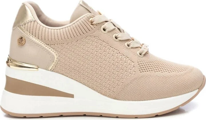 Women's Wedge Comfort Sneakers In Beige
