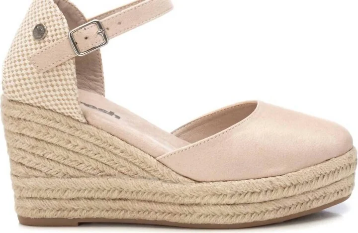 Women's Wedge Espadrilles Sandal In Beige