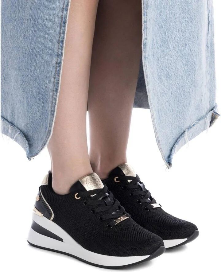 Women's Wedge Lace-Up Sneakers By Xti - Image 3