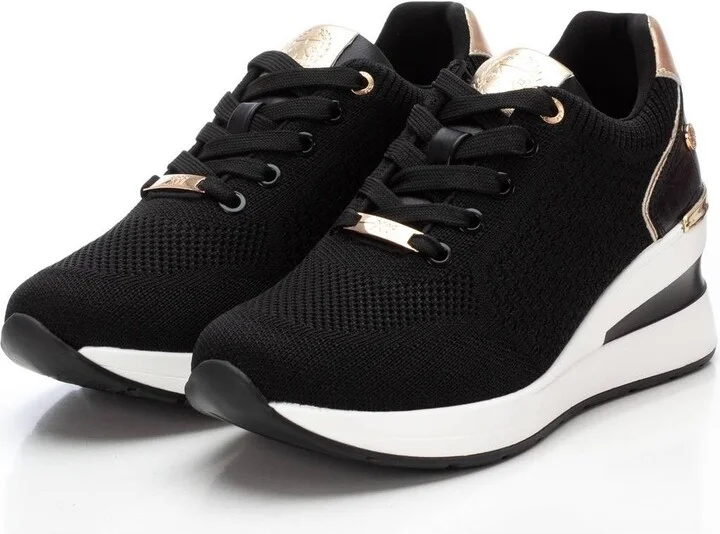 Women's Wedge Lace-Up Sneakers By Xti - Image 5
