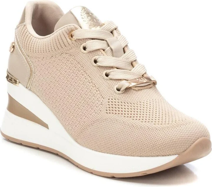 Women's Wedge Lace-Up Sneakers By Xti - Image 6