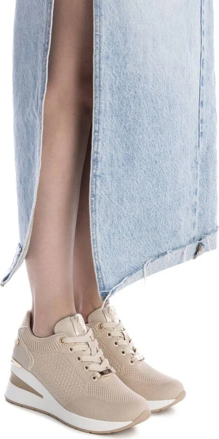 Women's Wedge Lace-Up Sneakers By Xti - Image 7