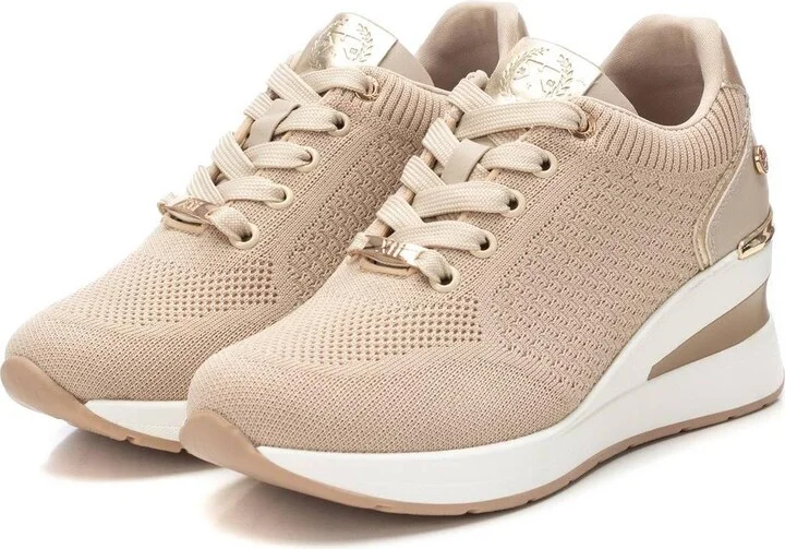 Women's Wedge Lace-Up Sneakers By Xti - Image 9