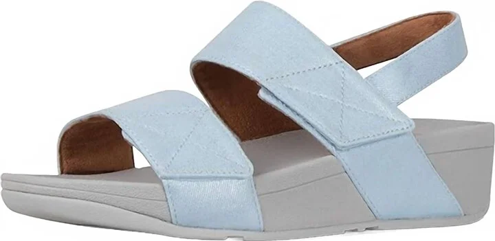 Women's Wedge Sandal Mina Mule In Light Blue
