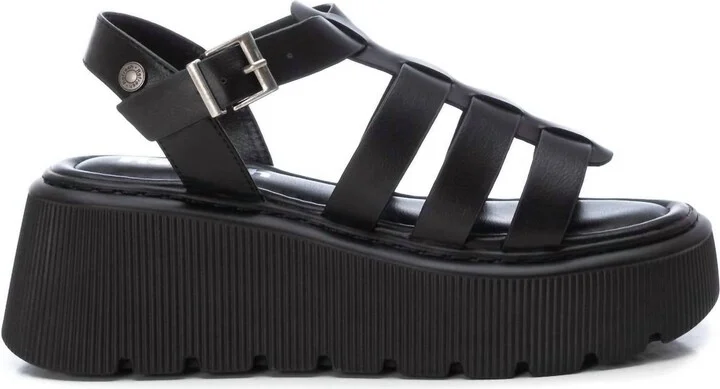 Women's Wedge Sandals In Black