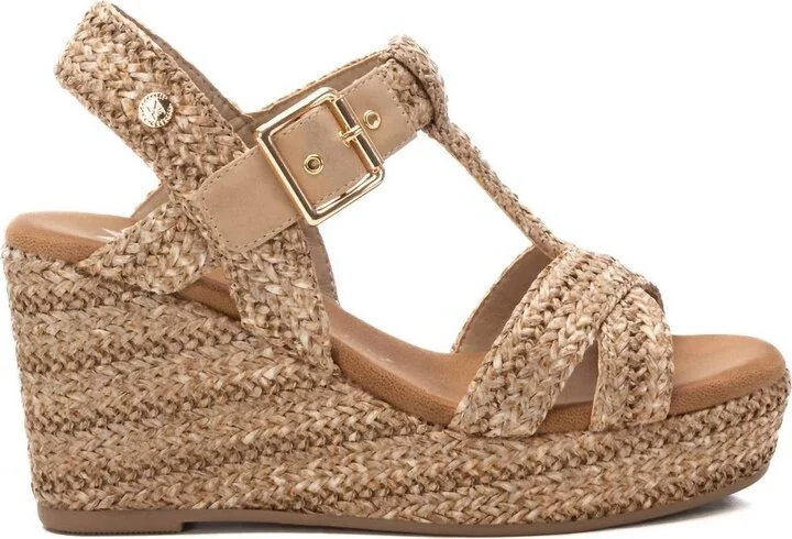 Women's Wedge Sandals In Camel