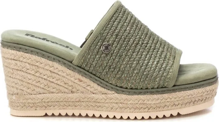 Women's Wedge Sandals In Dark Green