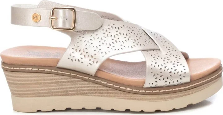 Women's Wedge Sandals In Gold