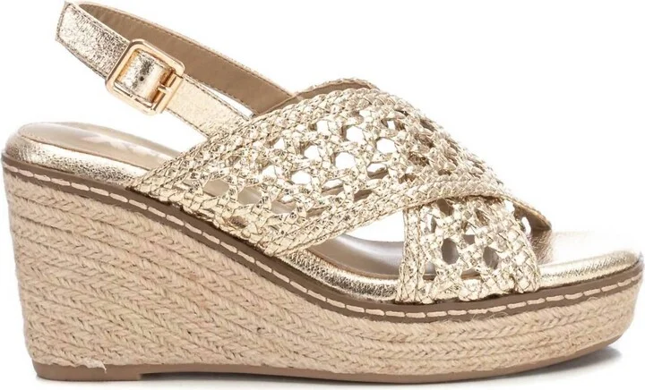 Women's Wedge Sandals In Gold