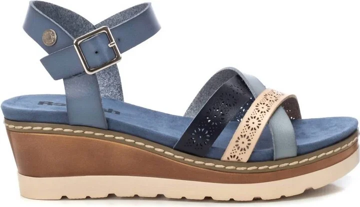 Women's Wedge Sandals In Jeans