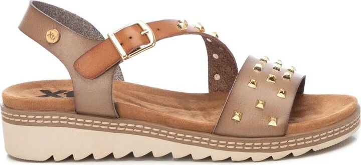 Women's Wedge Sandals With Gold Studs