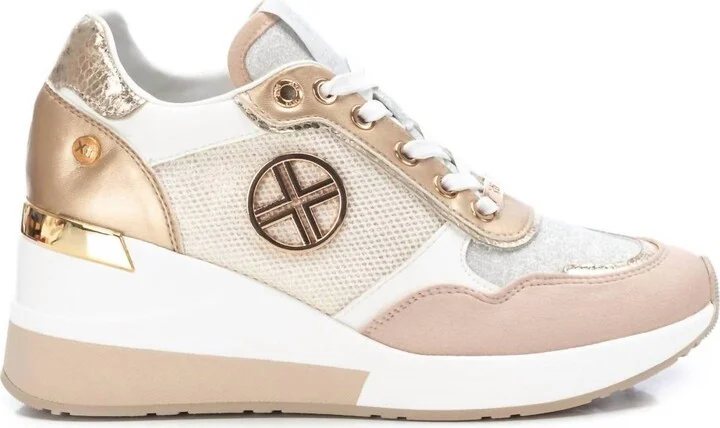 Women's Wedge Sneaker In Gold
