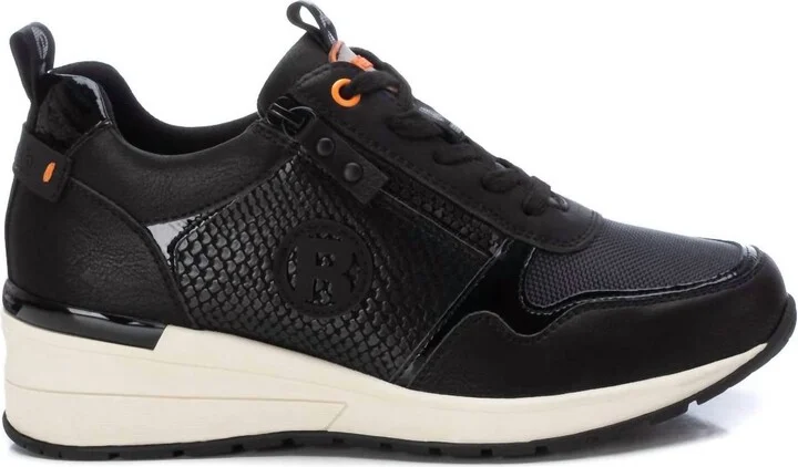 Women's Wedge Sneakers In Black