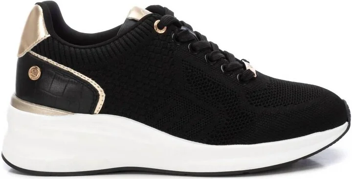 Women's Wedge Sneakers In Black
