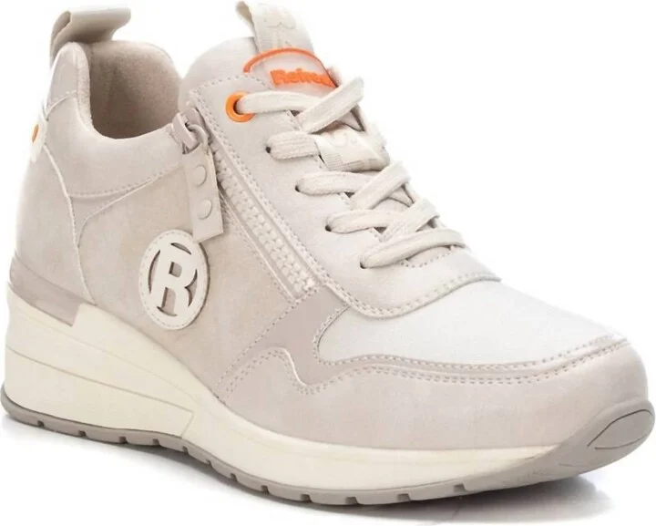 Women's Wedge Sneakers In White