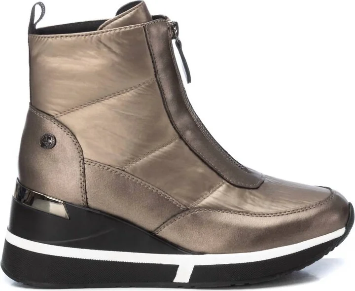 Women's Wedge Sport Booties In Plumb Copper