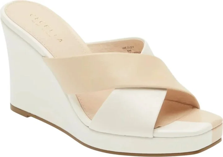 Women's Wesley Wedge In Nude White