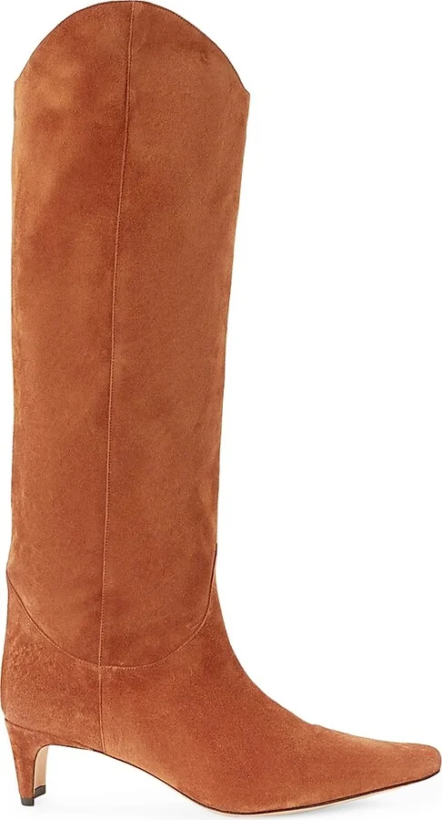Women's Western Suede Wally Boots - Tan - Size 5