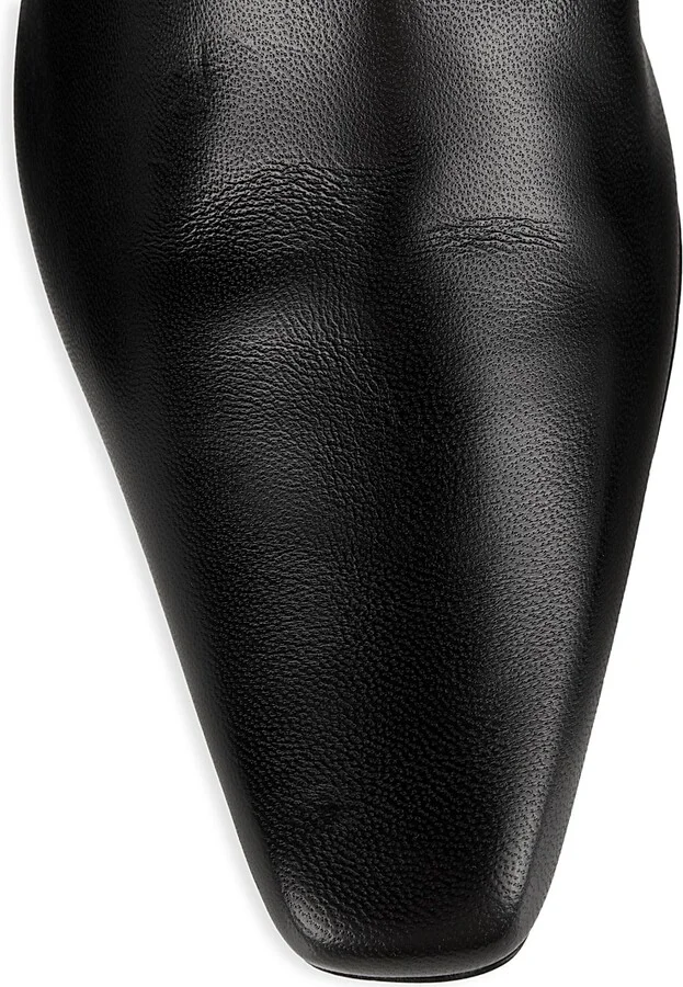 Women's Western Wally 50MM Leather Knee-High Boots - Black - Size 5 - Image 4