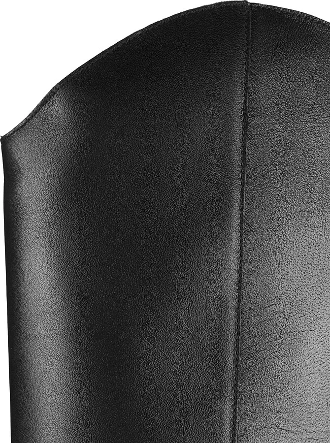 Women's Western Wally 50MM Leather Knee-High Boots - Black - Size 5 - Image 5