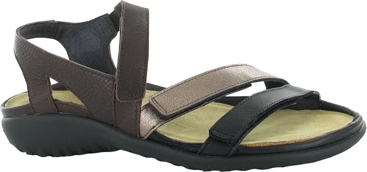 Women's Whetu Sandal In Soft Black/radiant Copper/brown