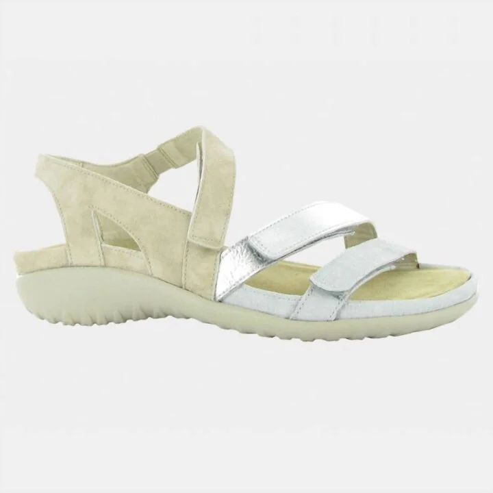 Women's Whetu Sandals - Medium In Gray/silver/sand