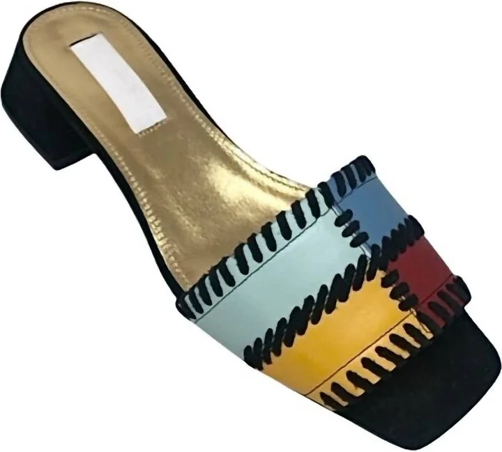 Women's Whip Stitch Slide In Multi-Colored