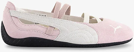 Womens Whisp Of Pink Speedcat Ballet Suede Low-Top Trainers 4.5